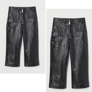 H&M Studio Collection Leather Shorts, Size 4